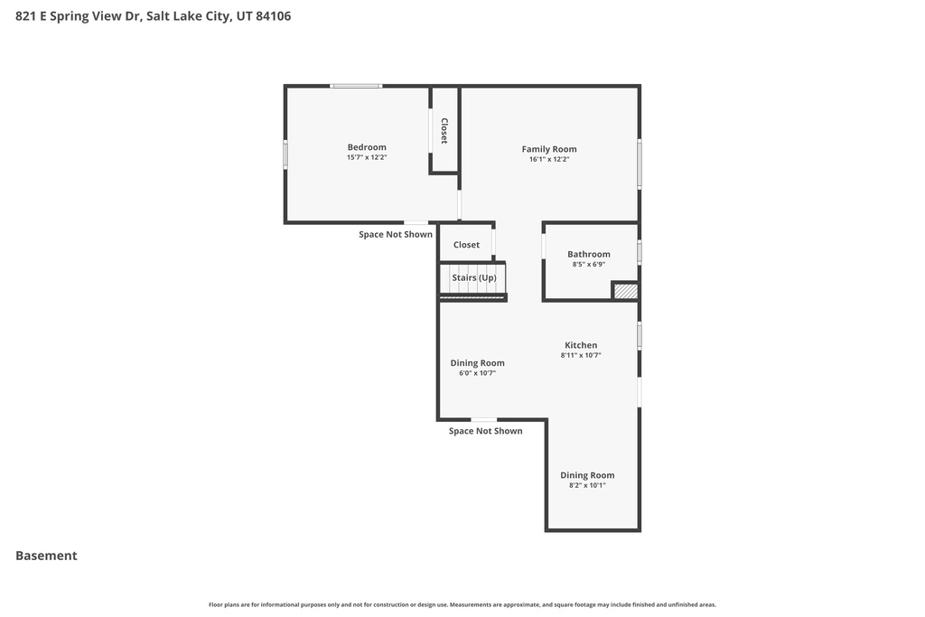 821 E SPRINGVIEW DR Salt Lake City, UT 84106