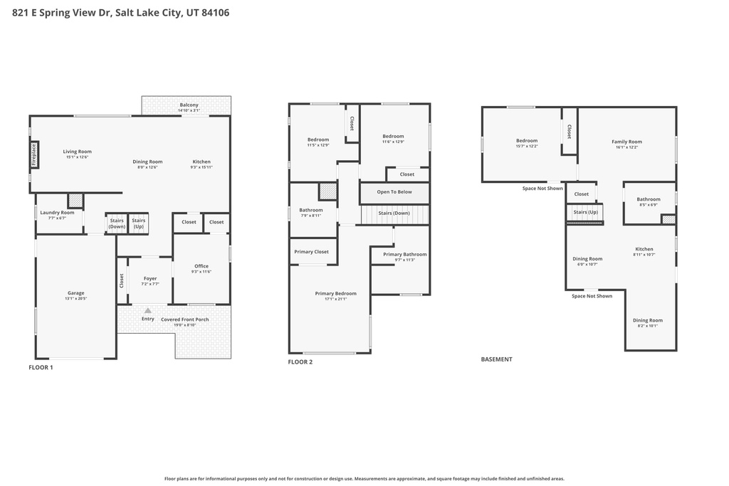 821 E SPRINGVIEW DR Salt Lake City, UT 84106