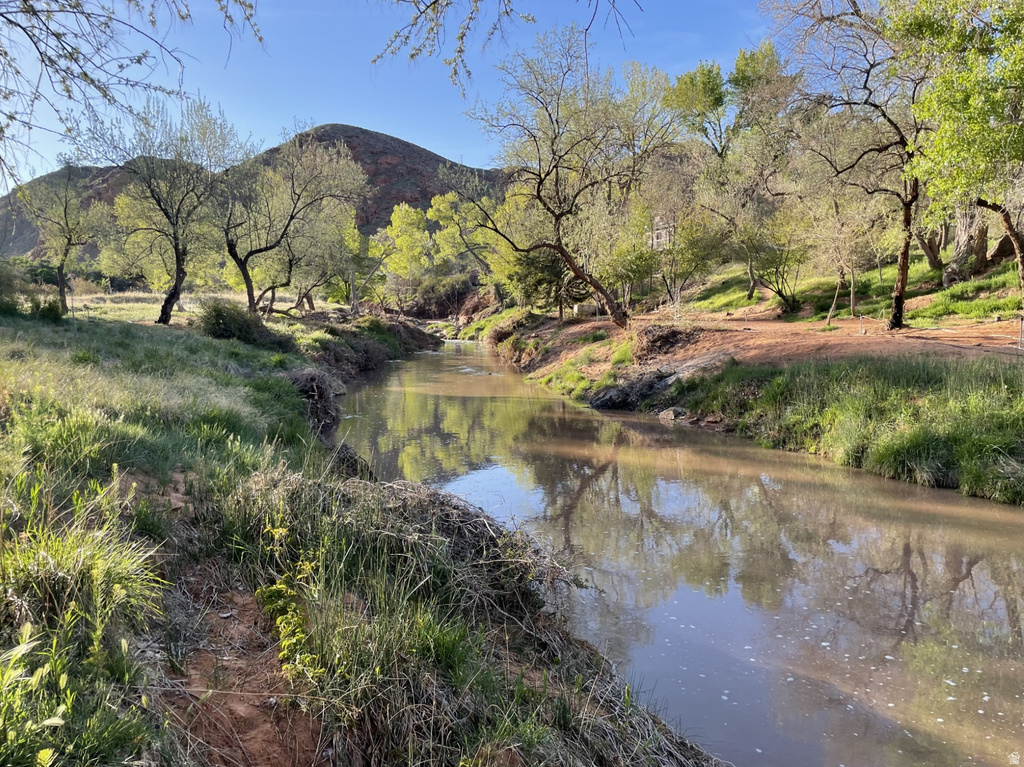Water view featuring a mountain backdrop