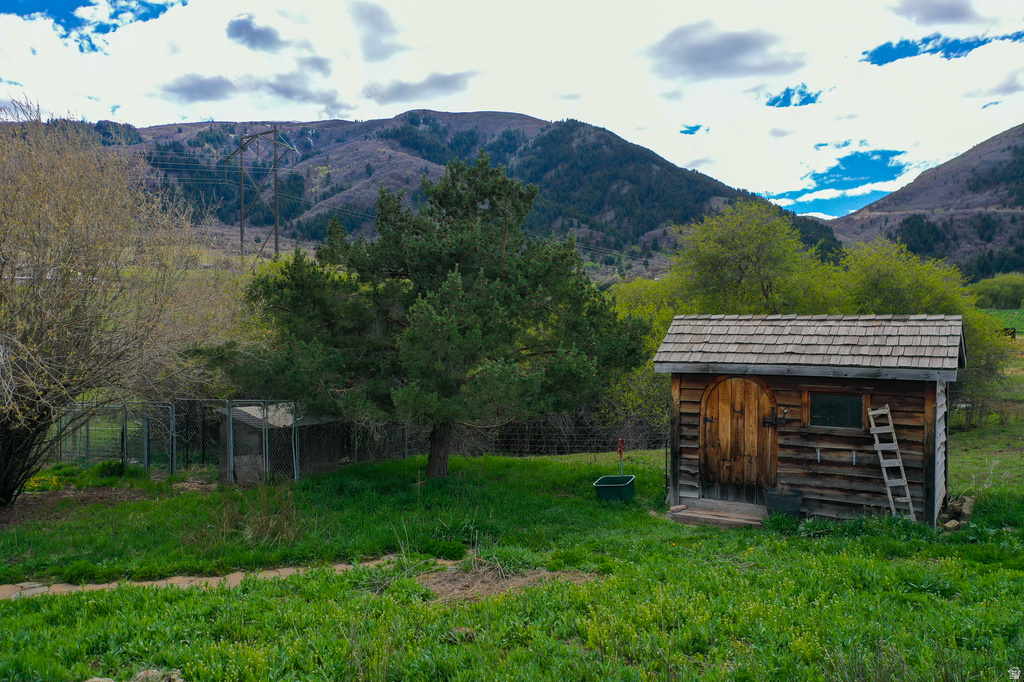View of mountain background