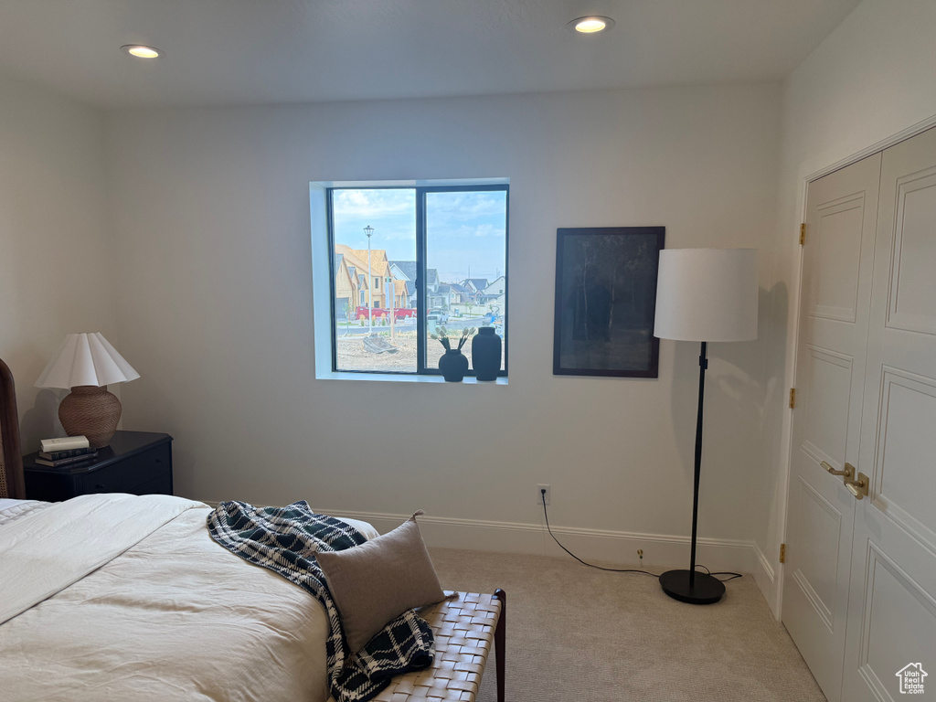 Recessed ceiling lighting complements natural illumination from a double-paned window