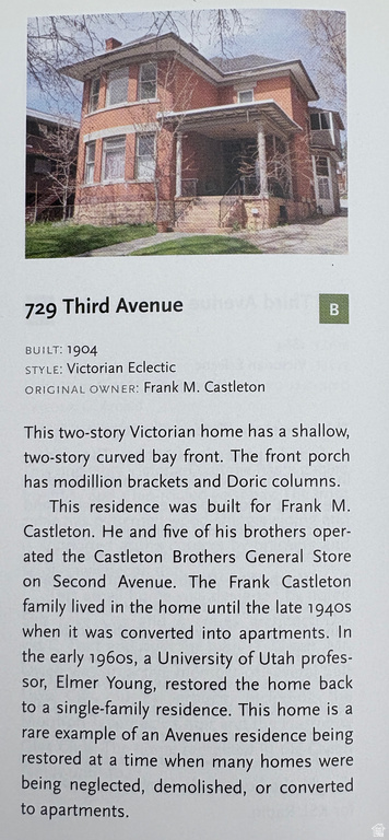 729 E 3RD AVE Salt Lake City, UT 84103