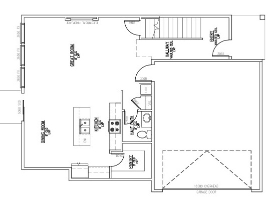 View of room layout
