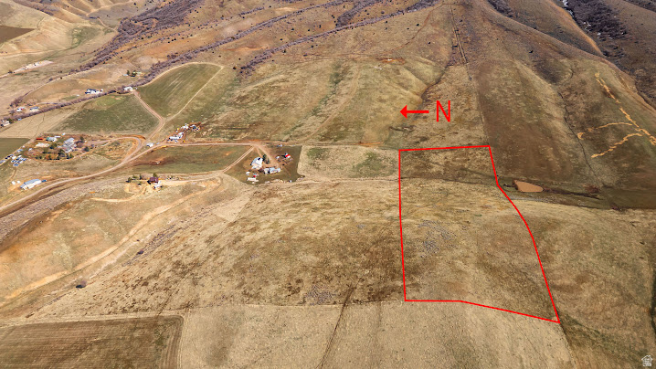 View of rural area featuring property parcel outlined