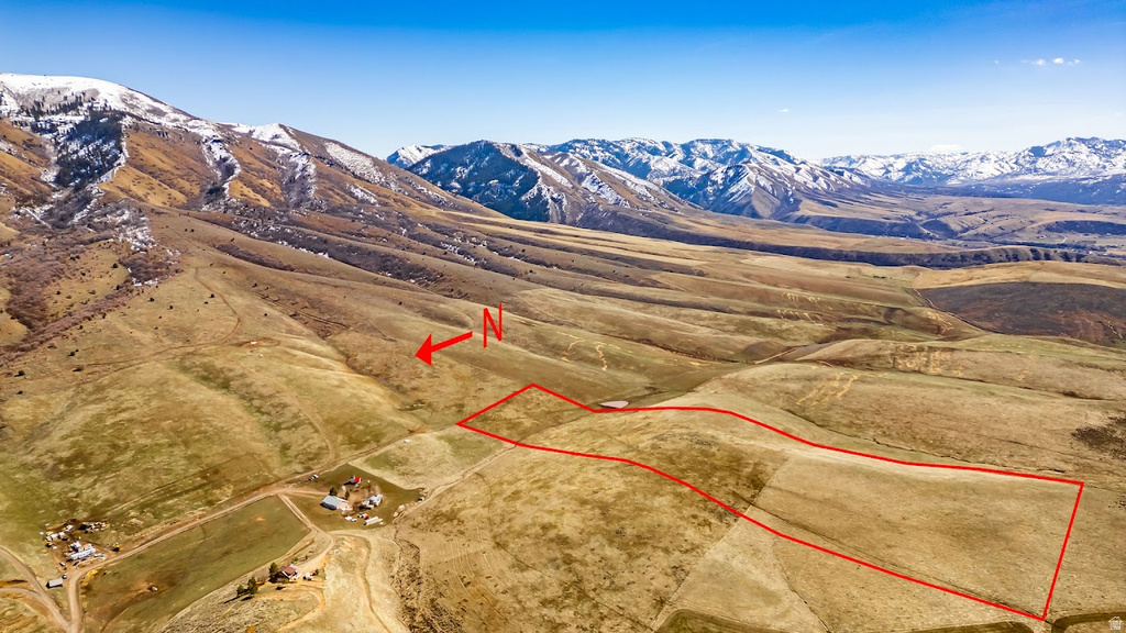 View of rural area with a mountainous background