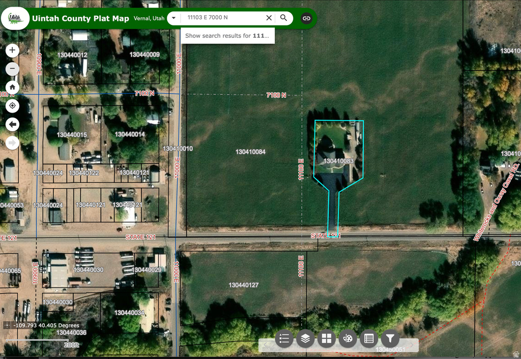 11103 E 7000 N Lapoint, UT 84039