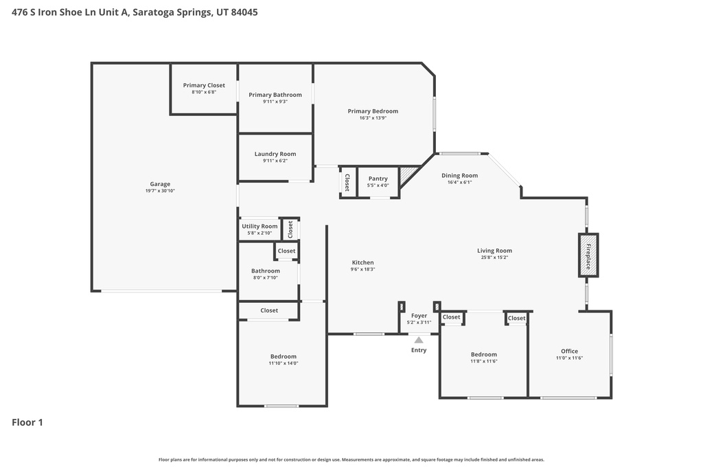476 S IRON SHOE LN #A Saratoga Springs, UT 84045