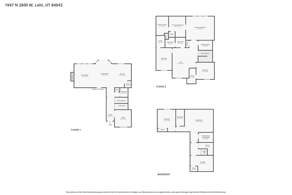 1947 N 2600 W Lehi, UT 84043