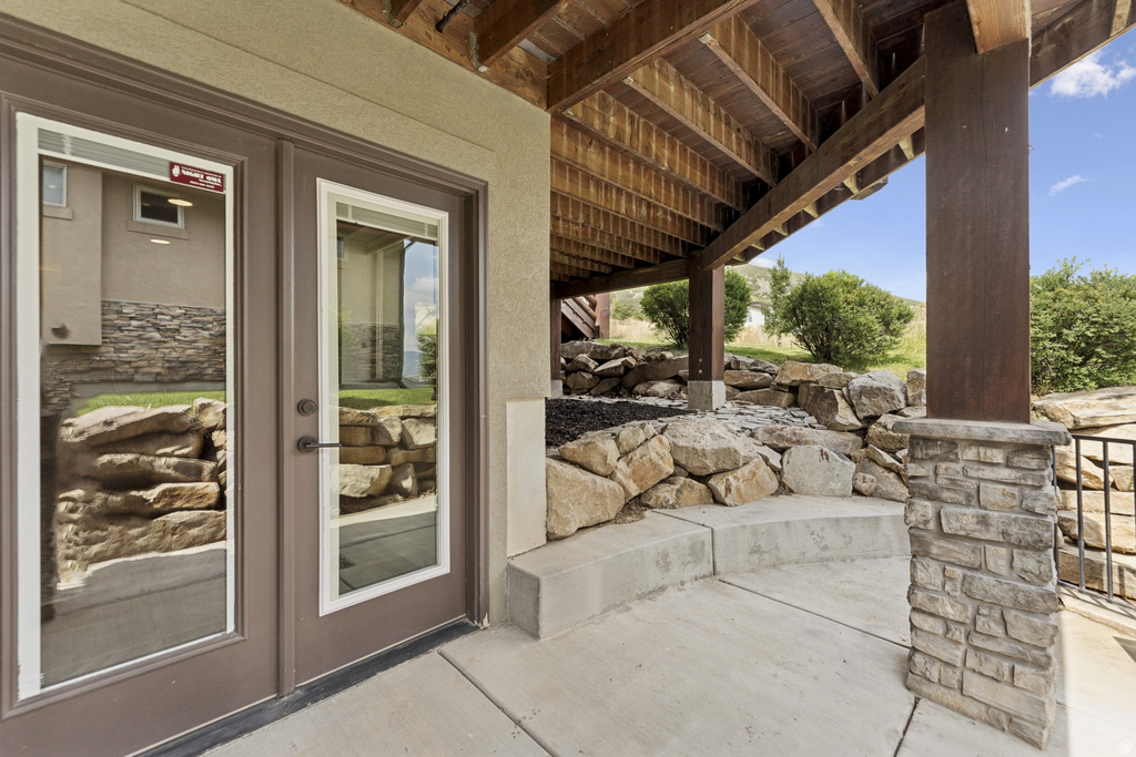 View of patio / terrace with french doors