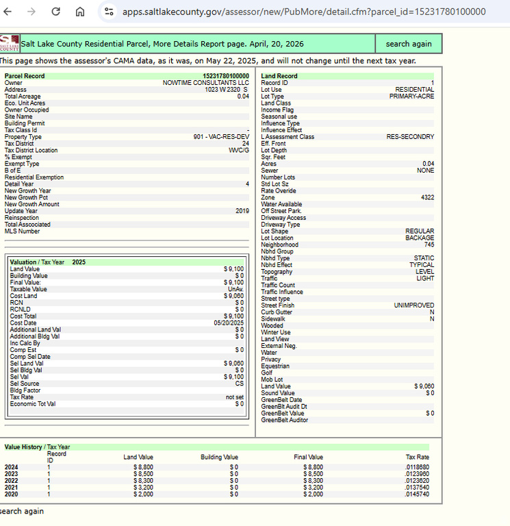 1023 W 2320 S West Valley City, UT 84119