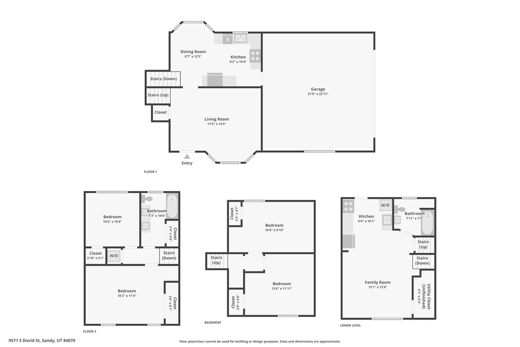 9571 S DAVID ST Sandy, UT 84070