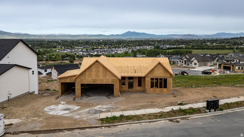 New construction property featuring a prominent gable roof design