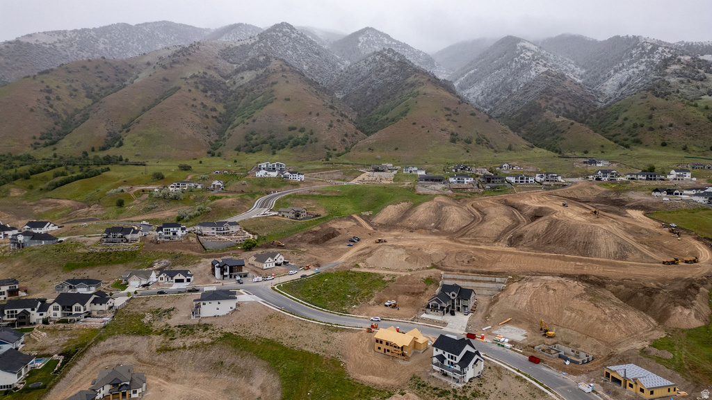 Developing residential community with established homes and ongoing construction