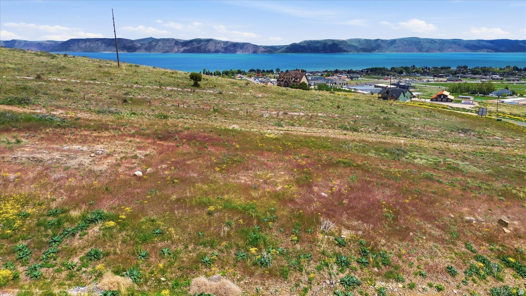 Sloping land parcel with natural vegetation