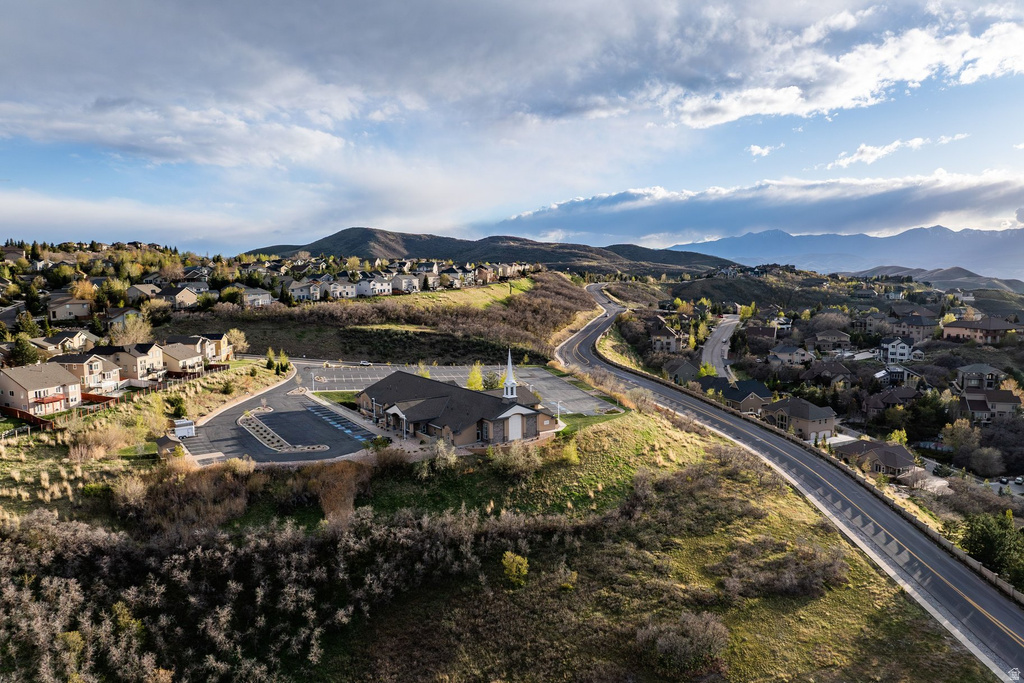 Sprawling residential community set into a mountainous landscape