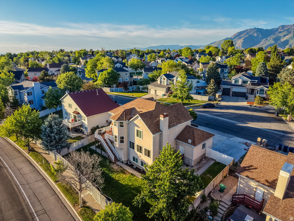 Expansive residential area featuring numerous properties and mature trees