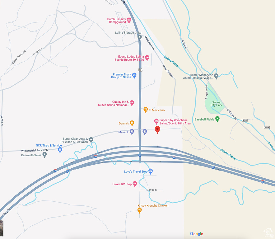 Location Map. Depicting the geographic position of the property within the Salina area