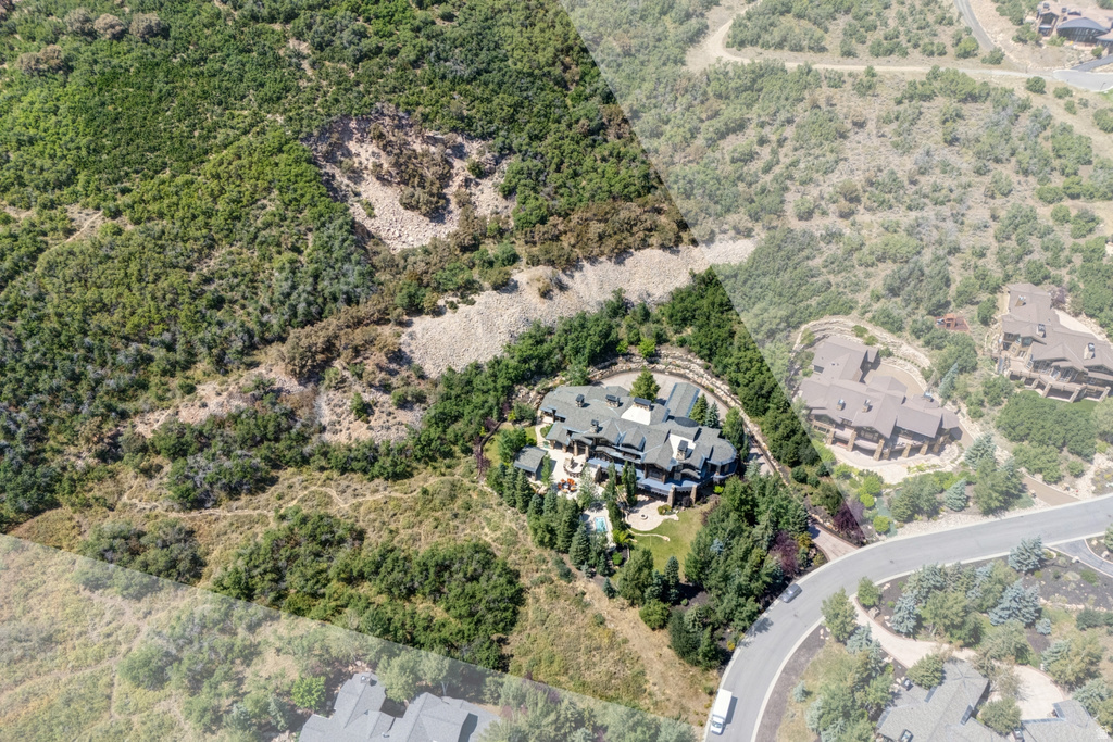 Expansive estate set amidst natural wooded terrain