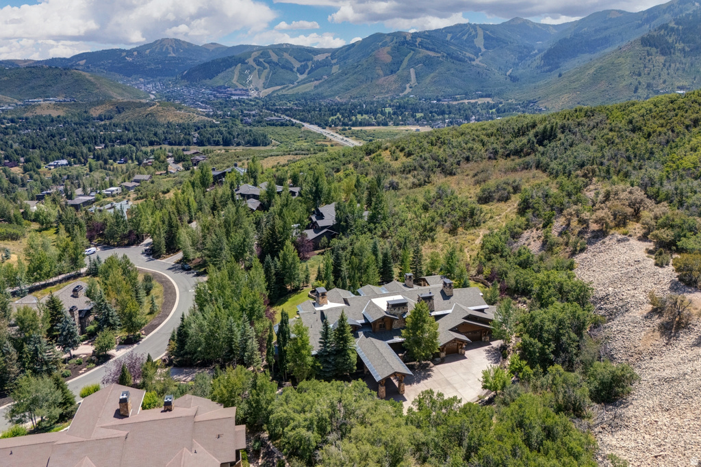 Sprawling estate amidst lush green hills and mature trees