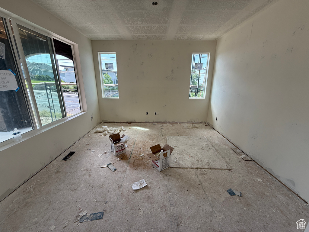 Multiple windows and ample wall space