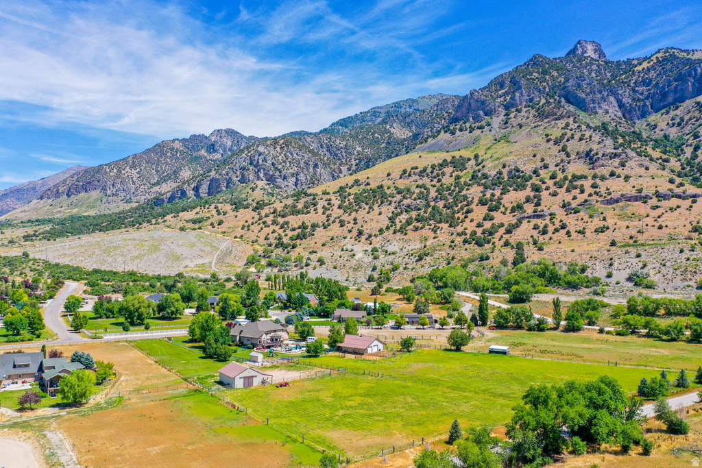 Mountainous terrain with natural rock formations