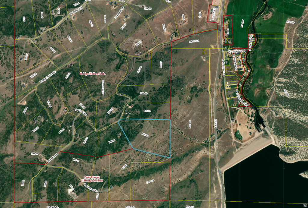 Plat Map. Illustrating lot boundaries and parcel numbers for the property