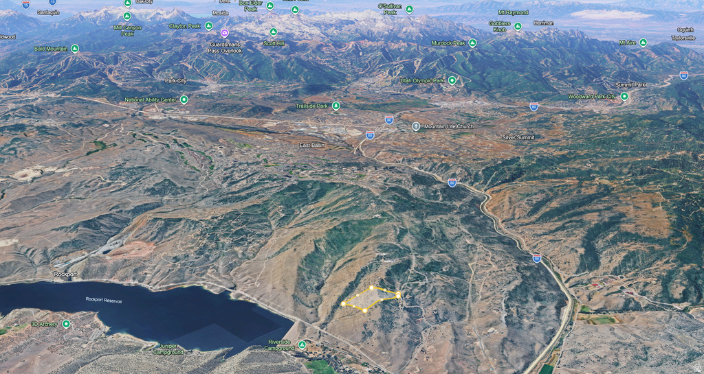 Aerial Imagery. Highlighting the property's geographic location and surrounding terrain