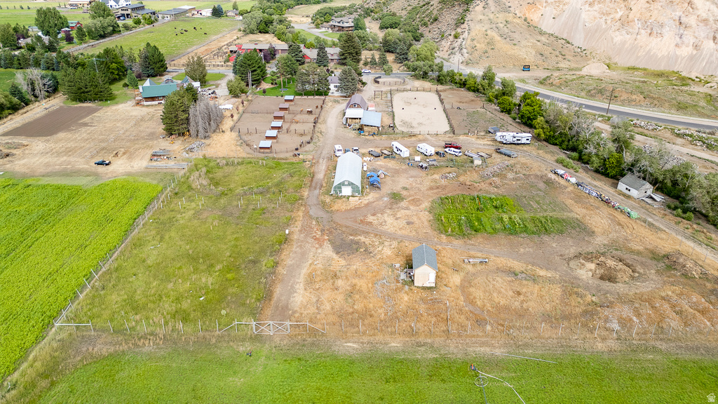 Expansive property featuring a mix of cultivated fields and open land