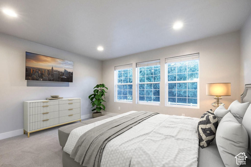 Windowed wall featuring three single-hung windows