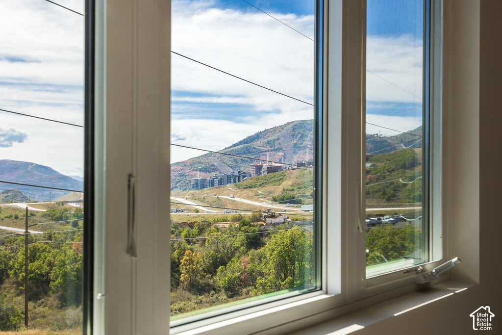 Triple-pane windows with white frames