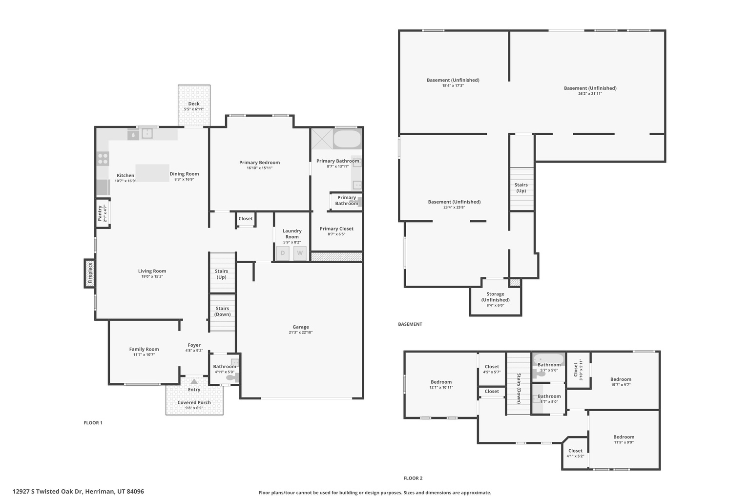 12927 S TWISTED OAK DR, Herriman, UT, 84096