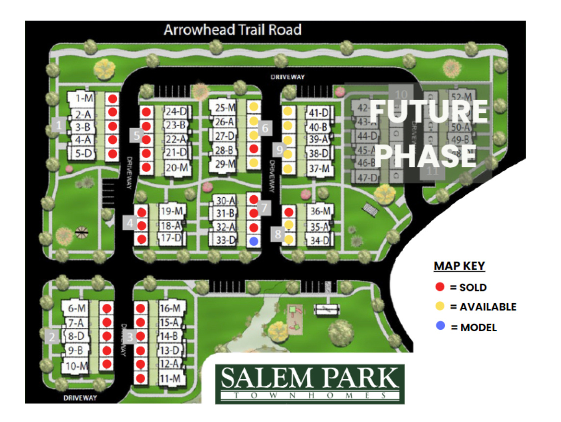 Salem Park Site Map