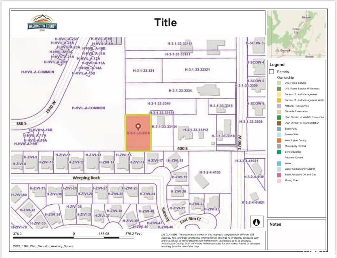 350 S 1760 W, Hurricane, Utah 84737, ,Land,For sale,1760,1859044