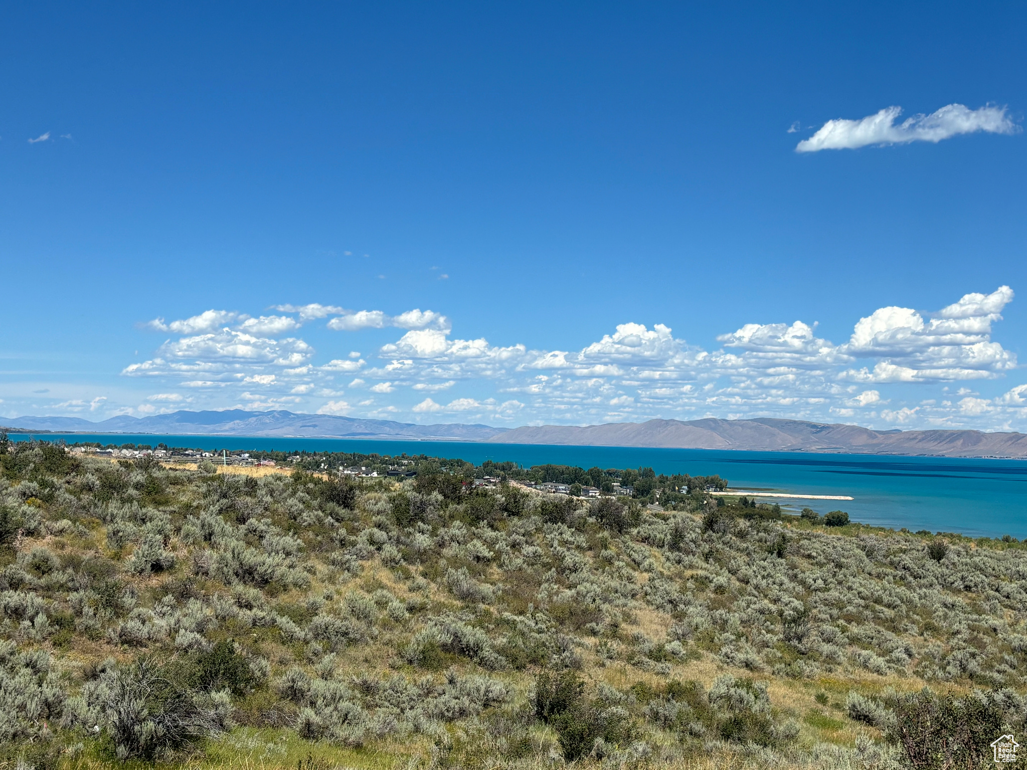 Water view featuring a mountain view