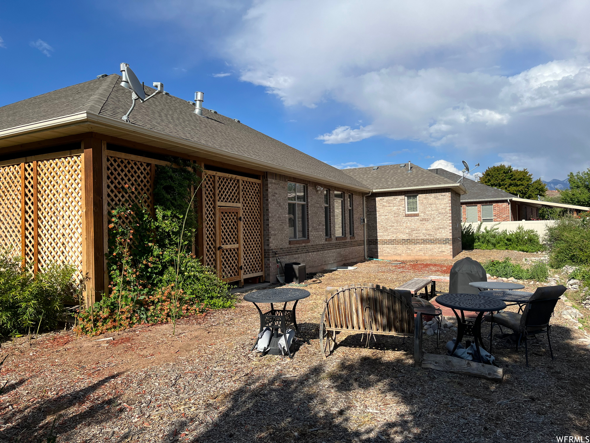 Back Patio with Lattice