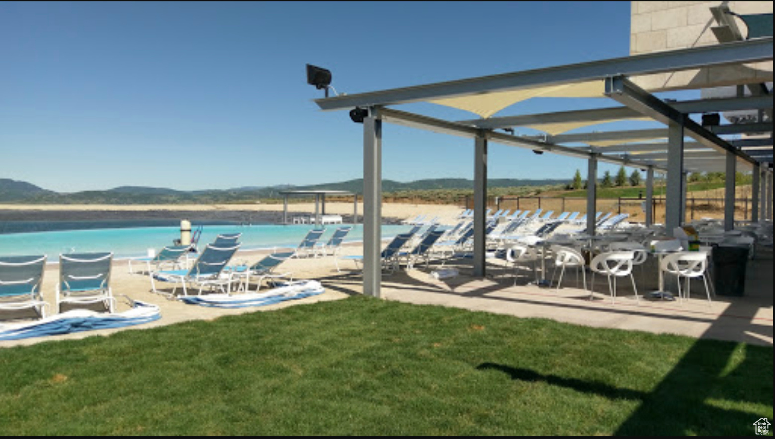 Promontory's Beach Club offers a unique blend of poolside relaxation and lakeside enjoyment.