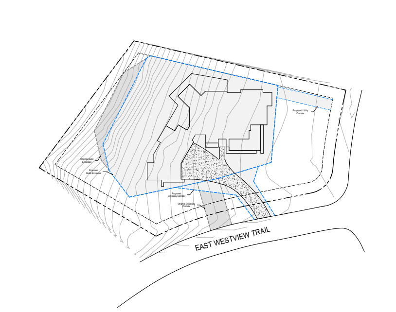 How the house sits on the property