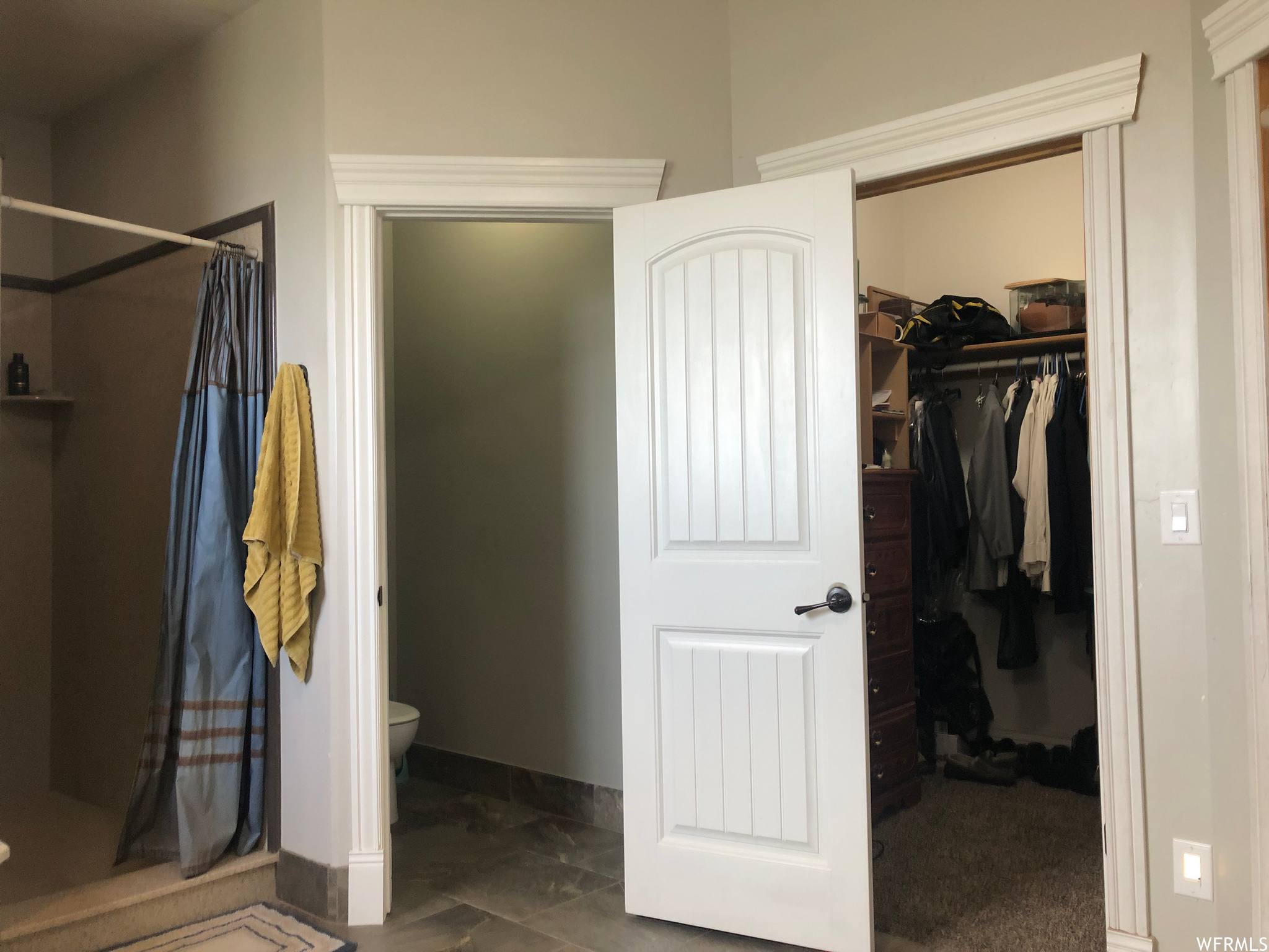 Large Walk-in Shower and Walk-in Closets