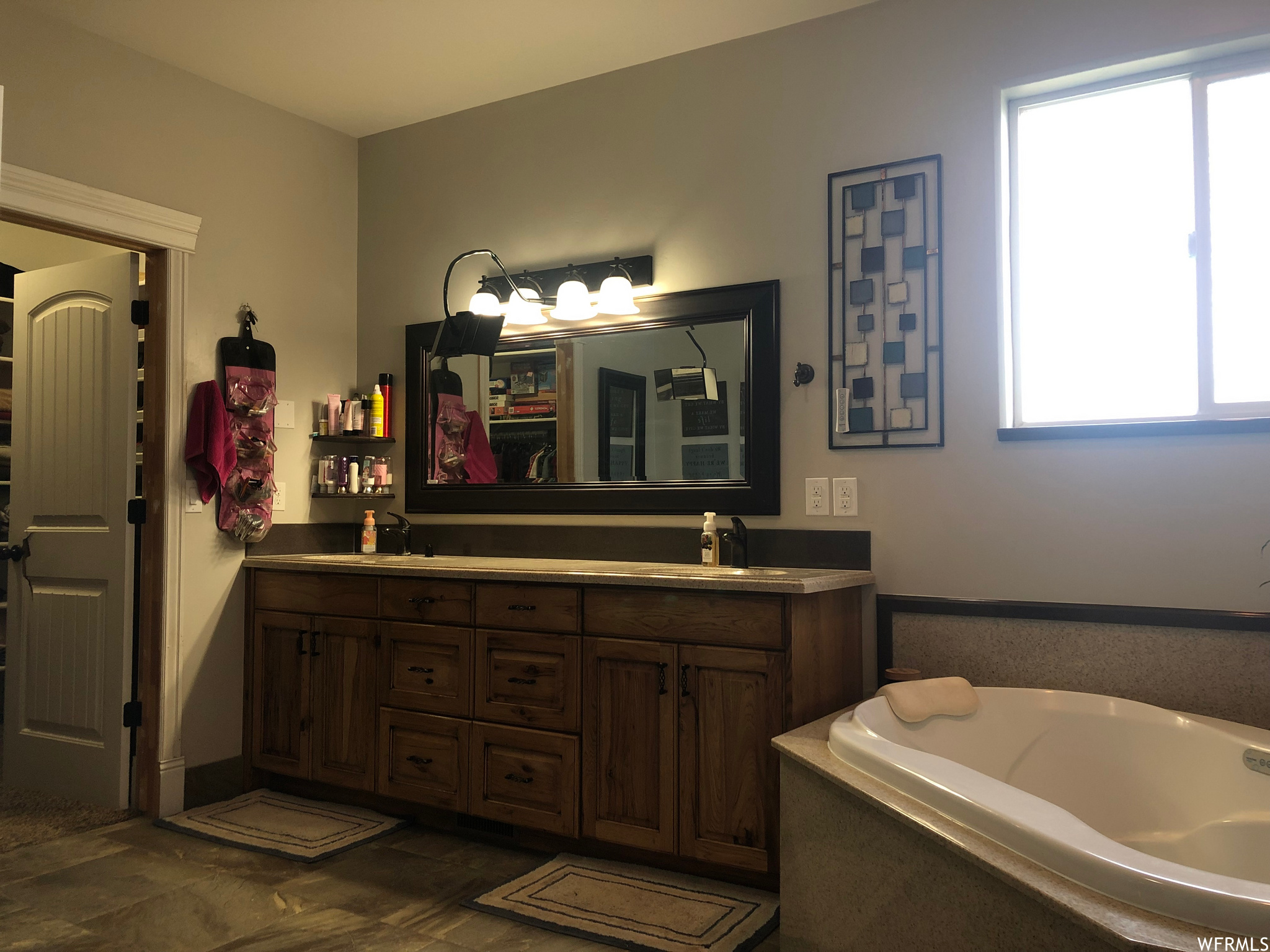 Large Vanity with Double Sinks