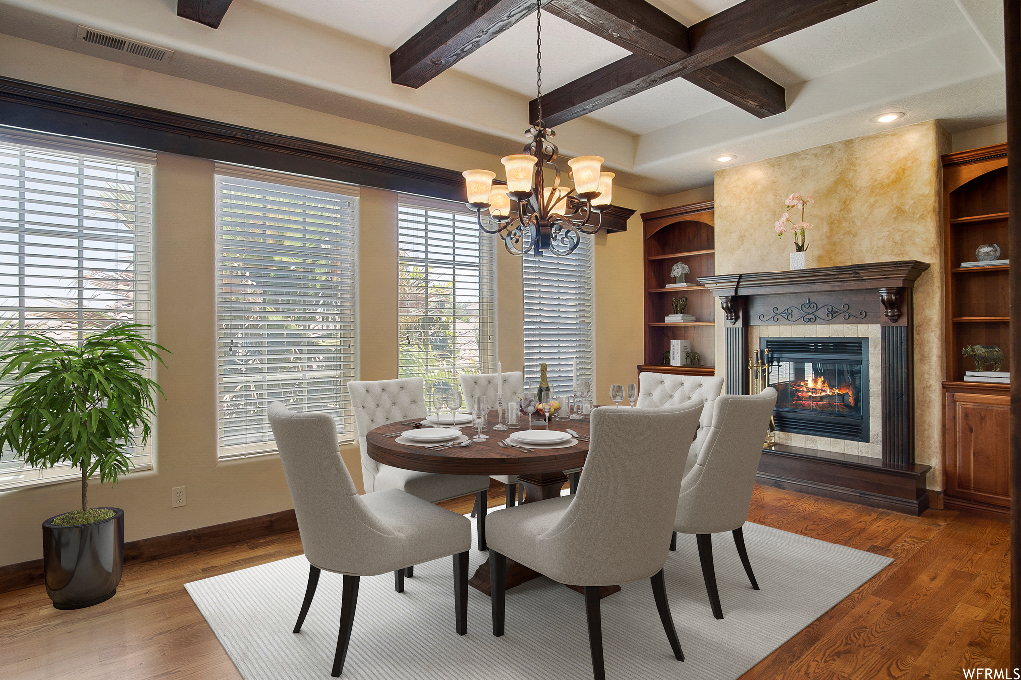Formal Dining area, virtually staged.