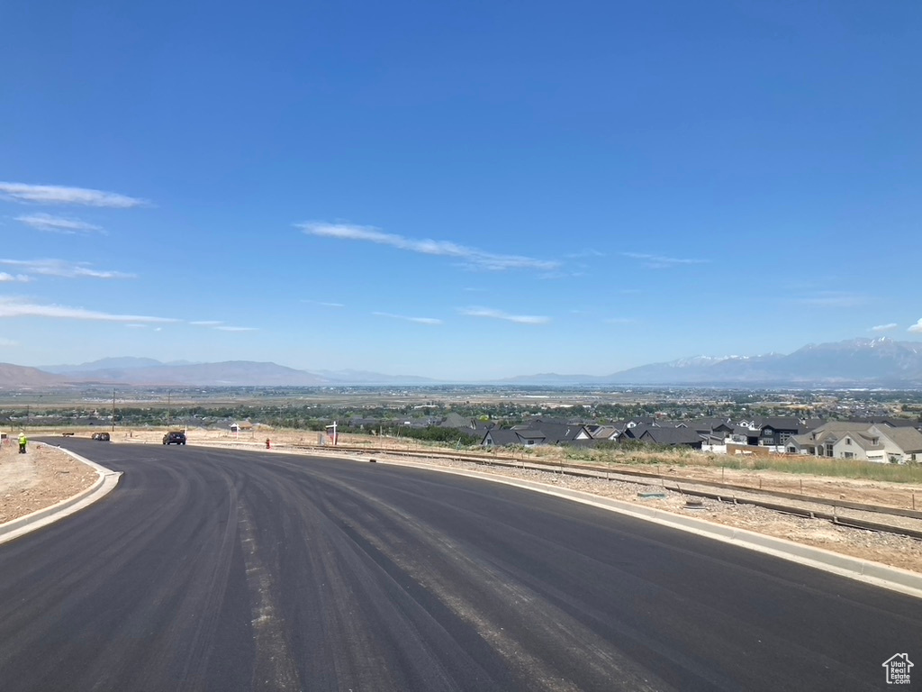 View of road featuring a mountain view