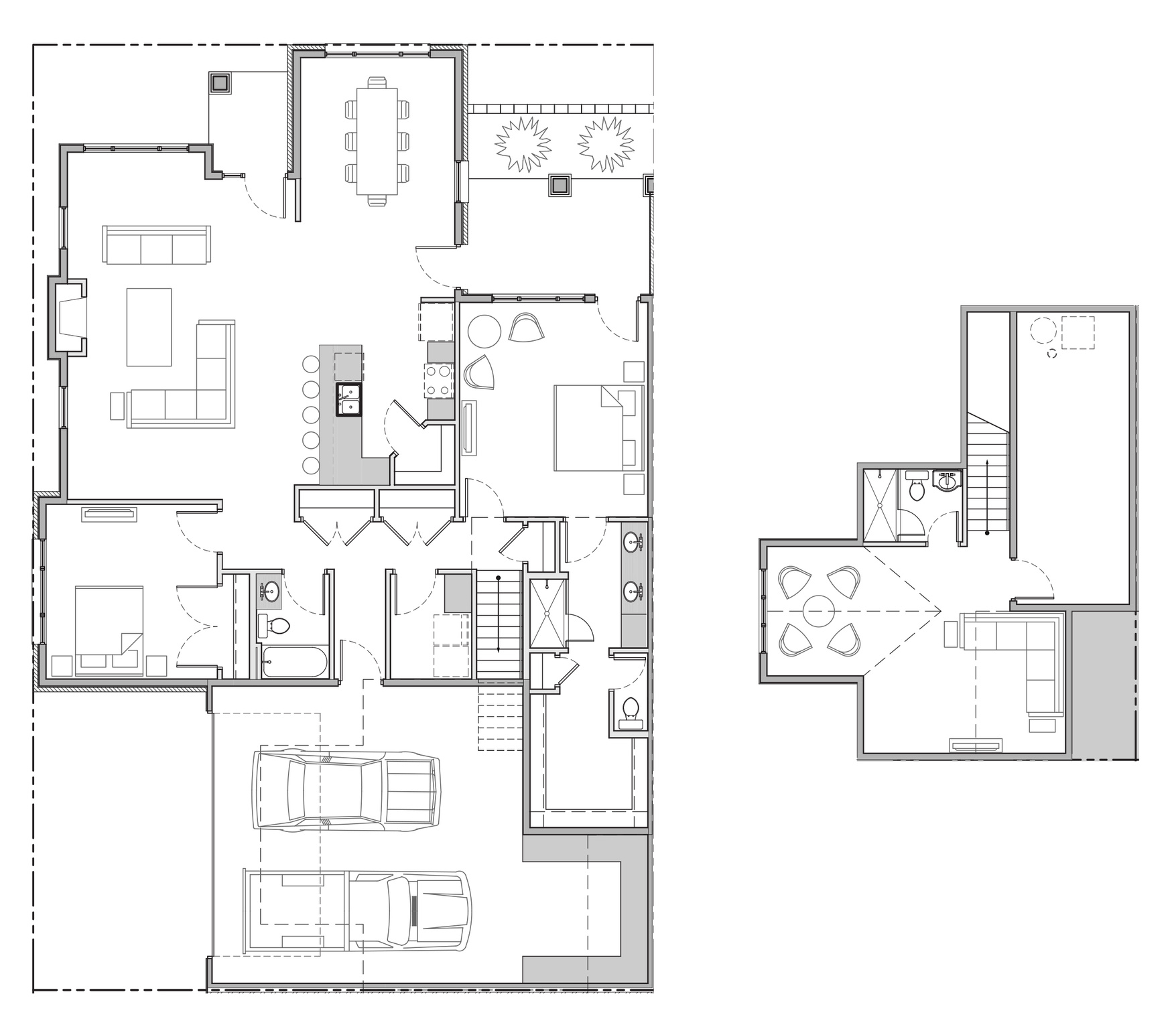 Plan- granite- 2 bedroom with optional bonus room,=full bathroom- family room and play/office space