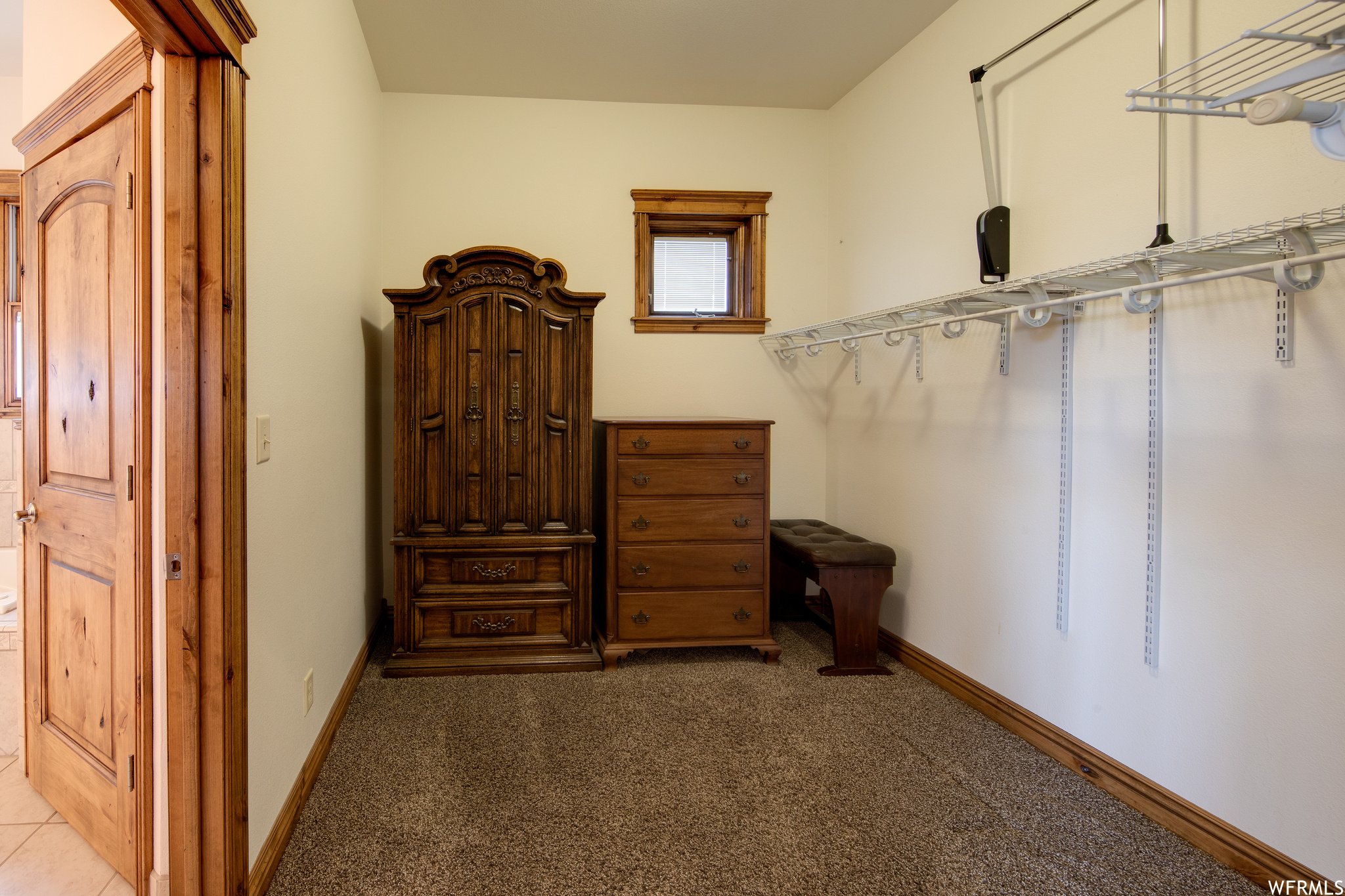 Wardrobe with carpet