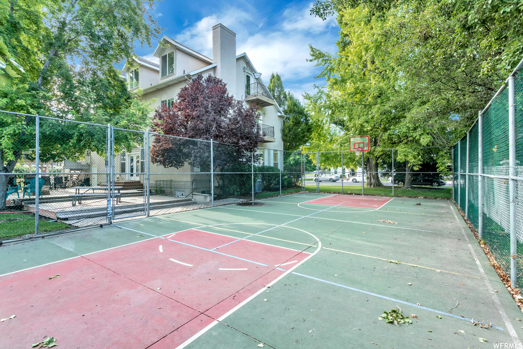View of basketball court