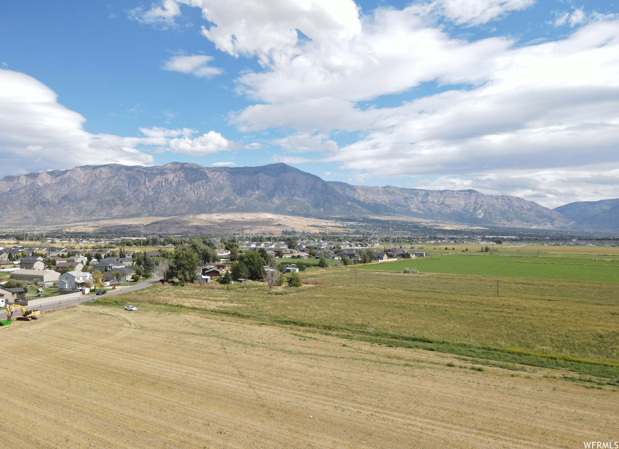 Aerial of mountain view