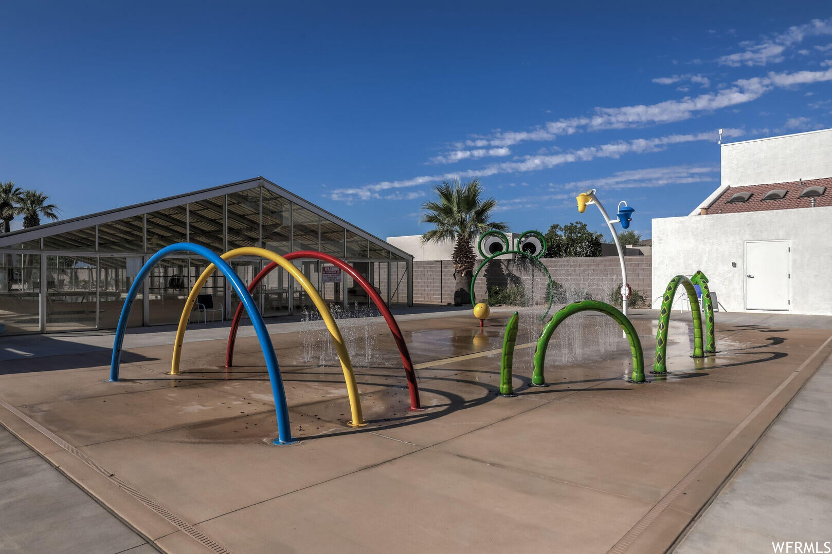 View of jungle gym