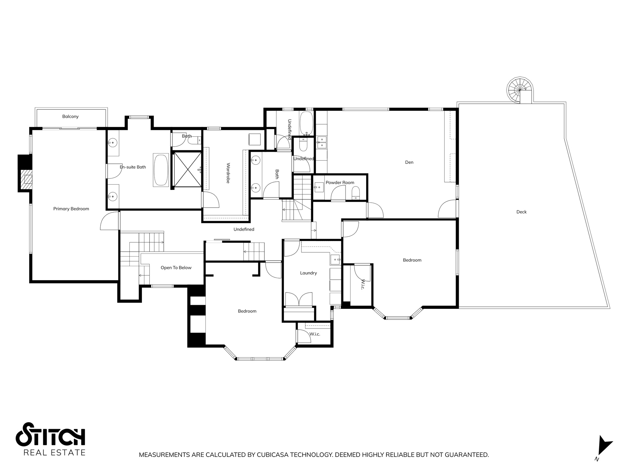 2nd Level 2D Floor Plan