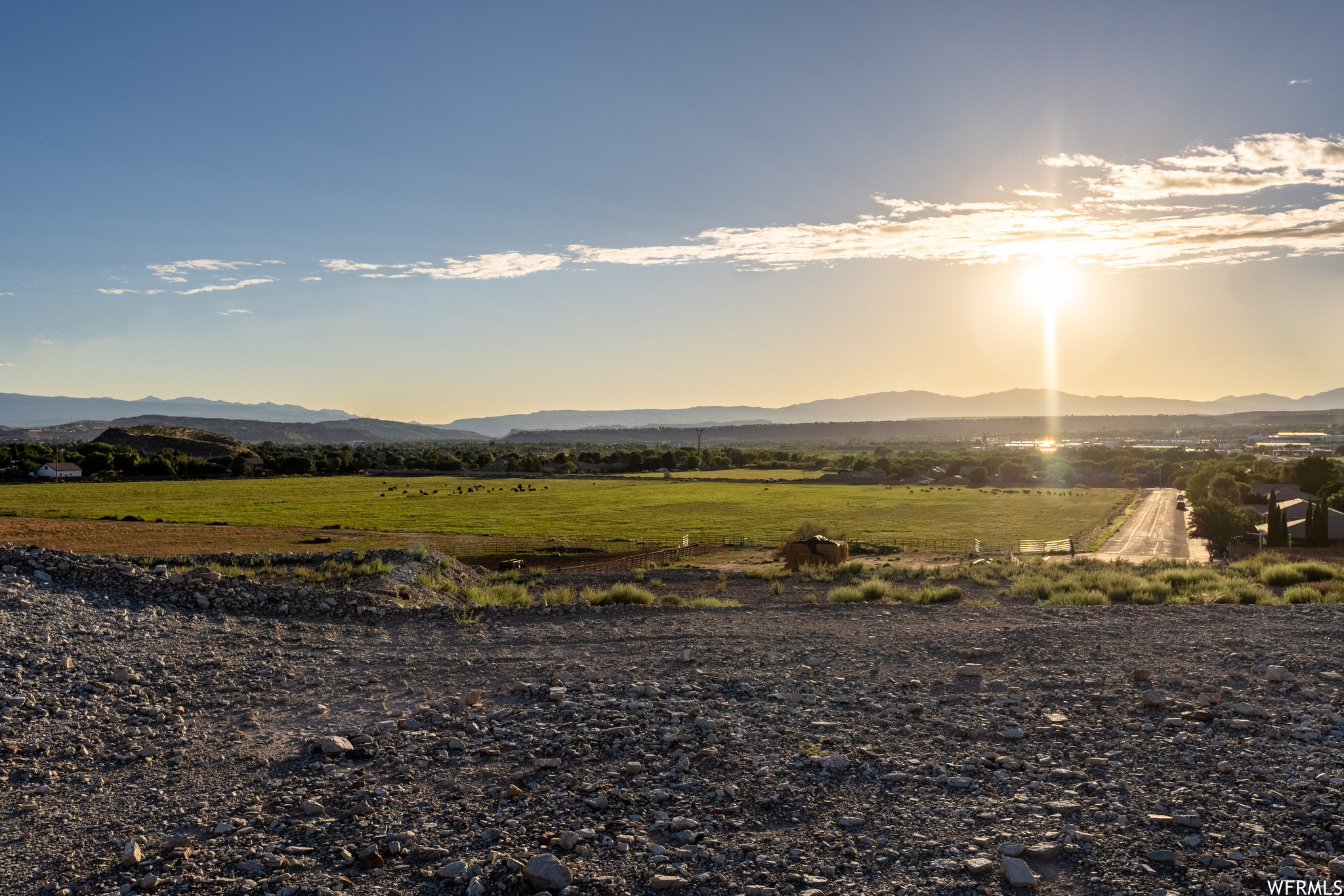 Mountain view with a rural view