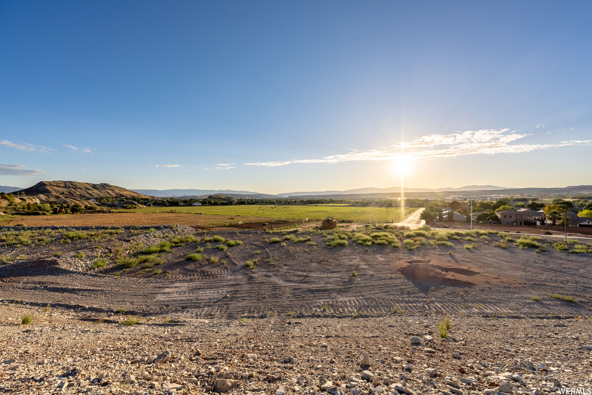 Exterior space with a rural view and a mountain view