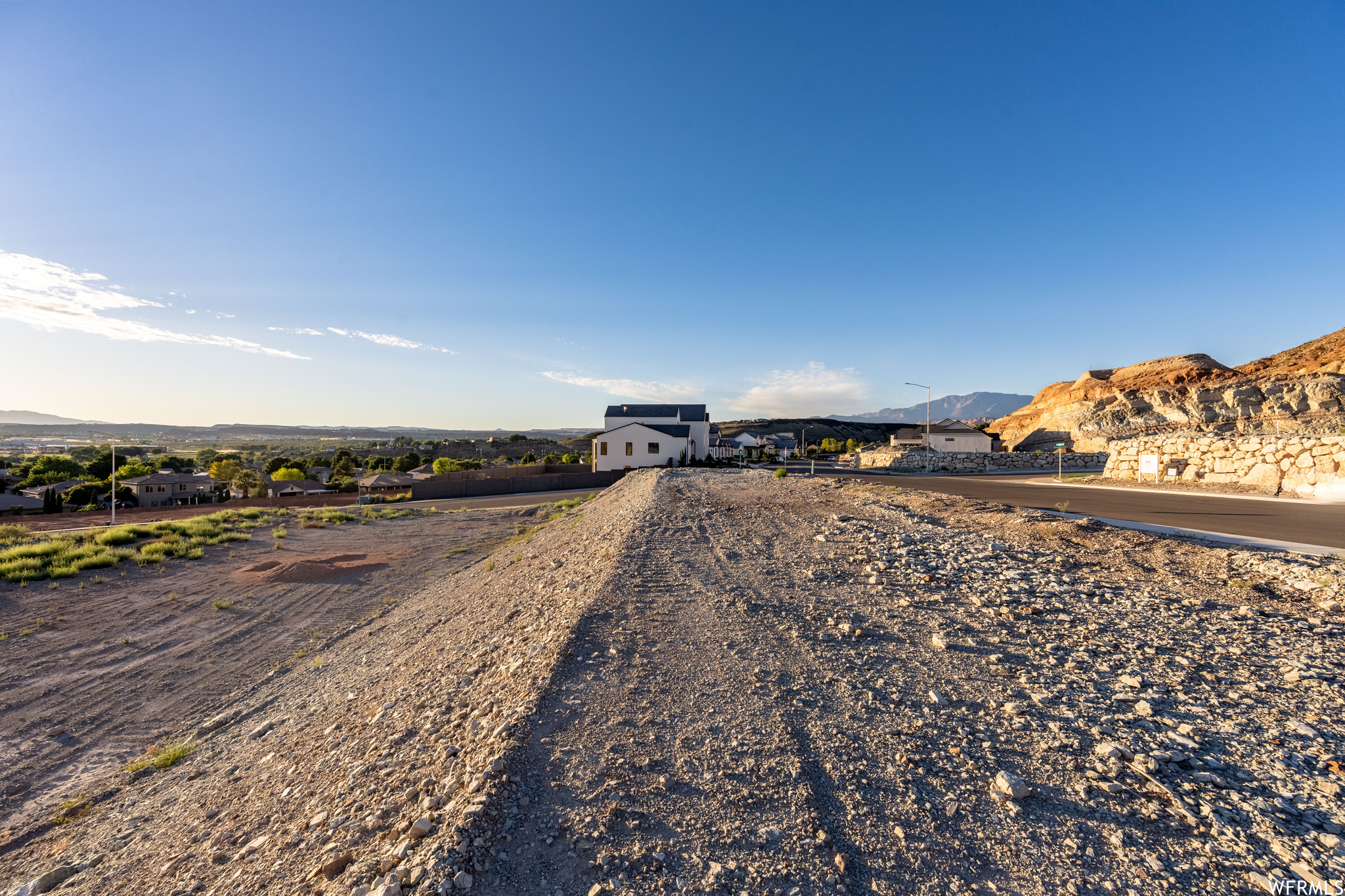 View of road featuring a mountain view